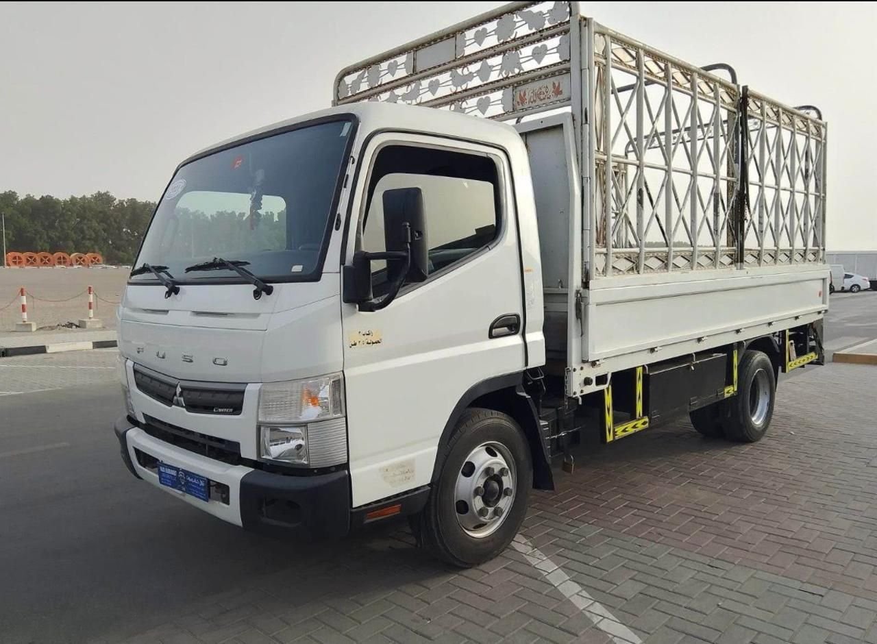 Fuso flatbed cage truck