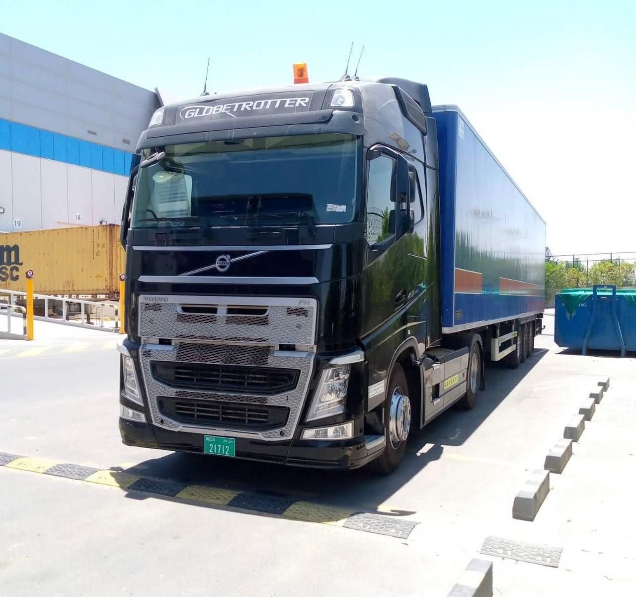 Wadi Kalam heavy truck on route in the UAE